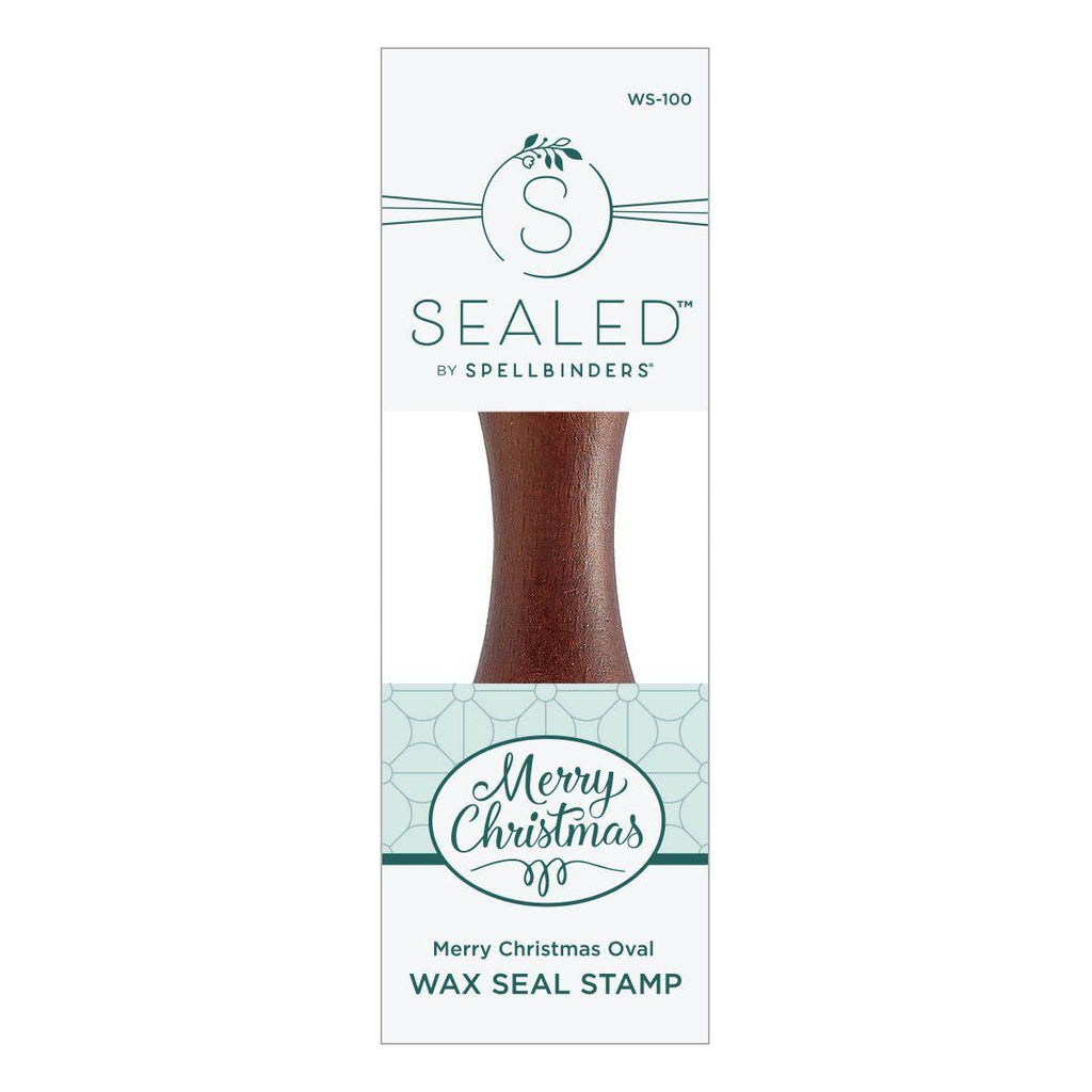 ws-100 Spellbinders Merry Christmas Oval Wax Seal Stamp wax seal stamp