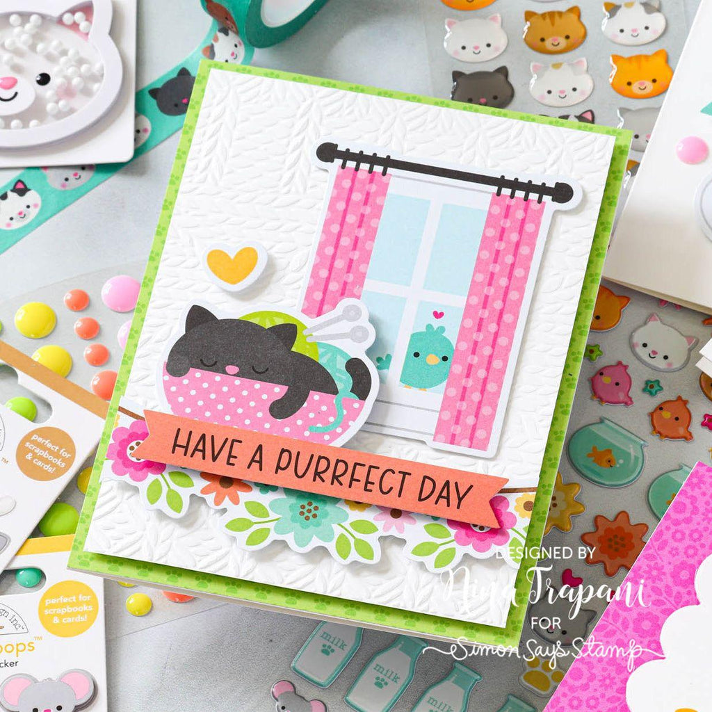 Doodlebug Pretty Kitty 6x6 Inch Paper Pad 7623 purrfect day | color-code:ALT02