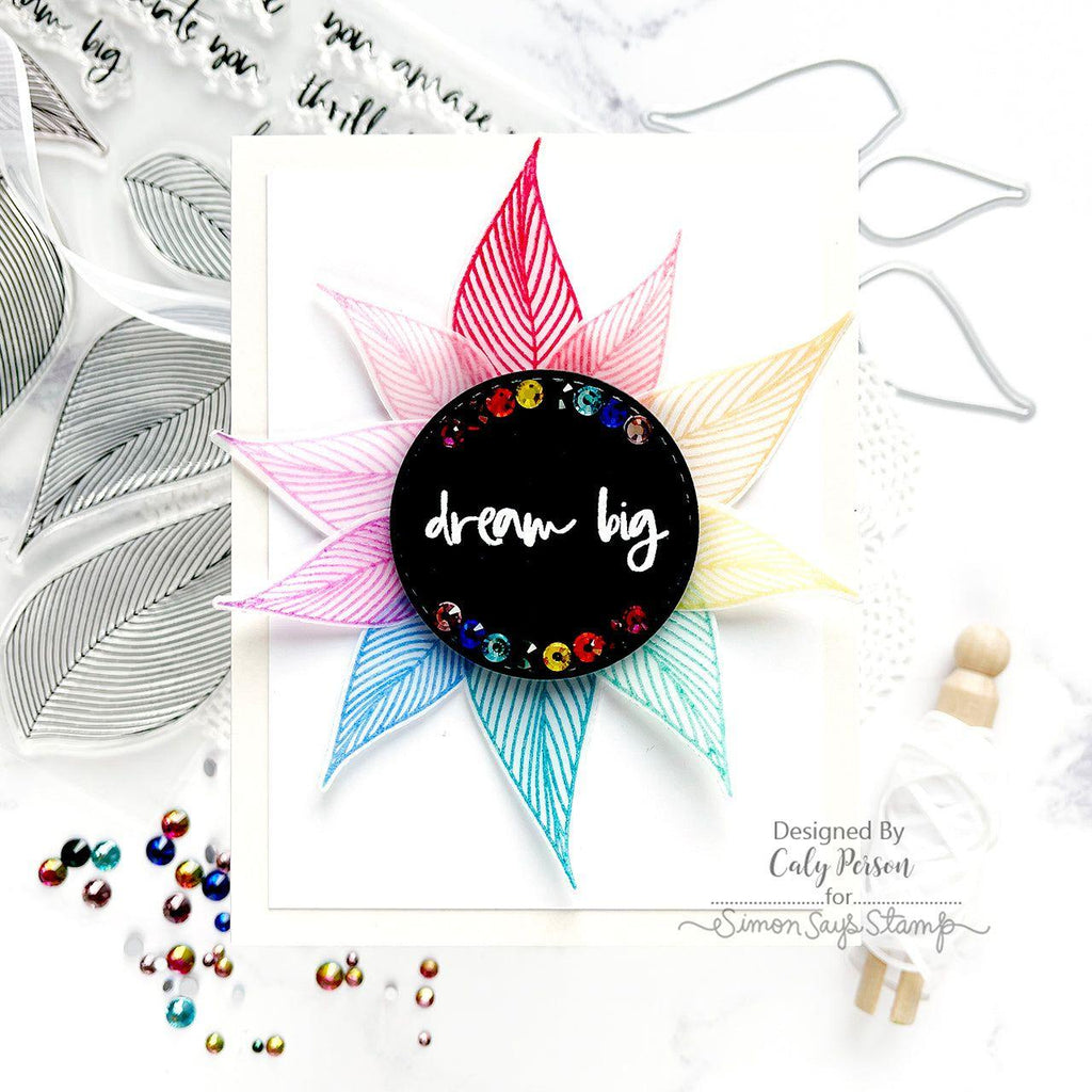 Simon Says Stamp Dreamy Leaves Wafer Dies 1059mdc Be Bold Dream Big Card | color-code:ALT04