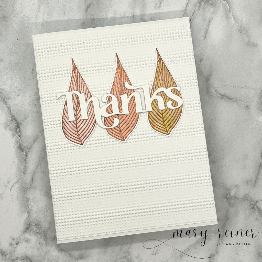 Simon Says Stamp Dreamy Leaves Wafer Dies 1059mdc Be Bold Thanks Card | color-code:ALT01