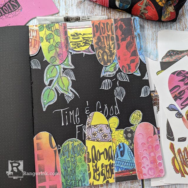 Dylusions Creative Journal Black Square