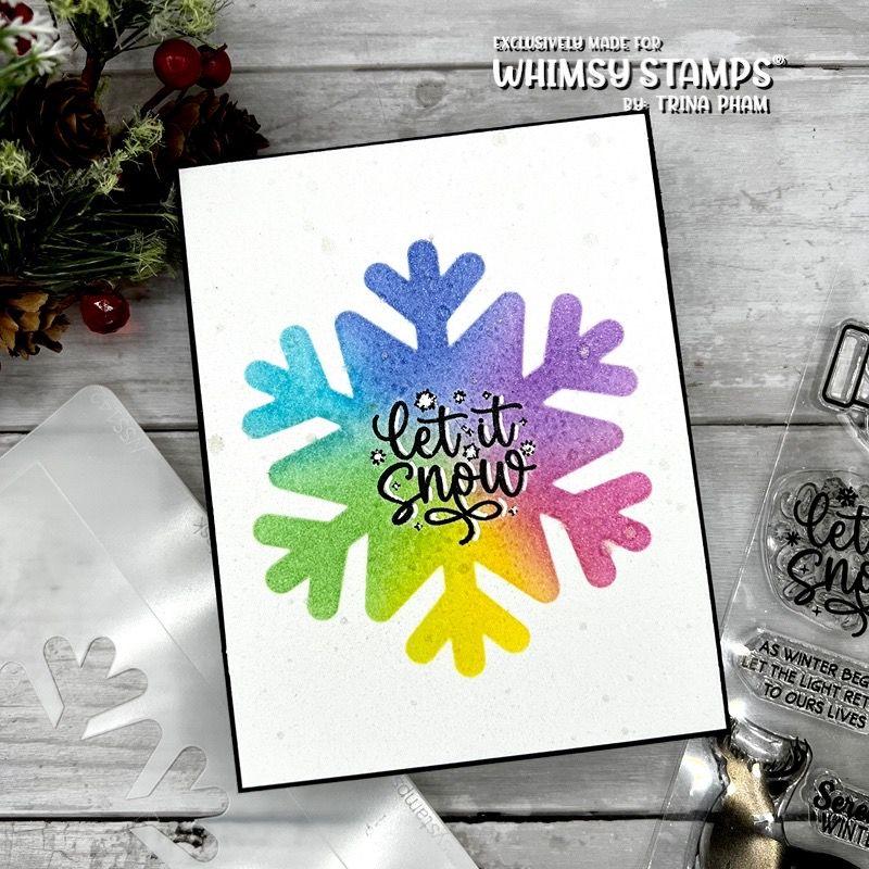 Decals Snowflake Shape Decals PICK & CHOOSE Whimsical Snowflakes