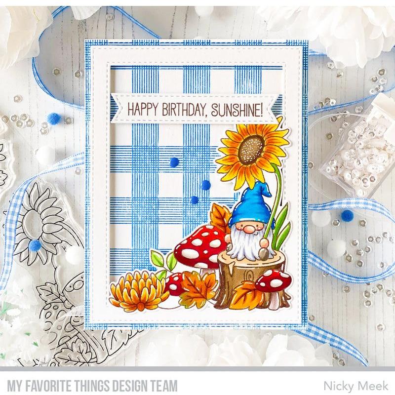 My Favorite Things Sunflower Gnomes Clear Stamps jb007 hbd sunshine |color-code:alt1