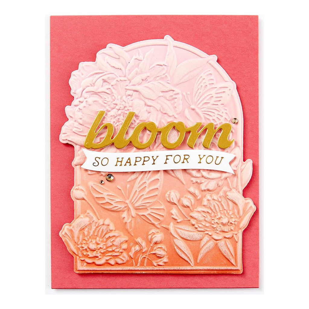 Spellbinders Floral For You 3D Emboss and Cut Folder e3d-082 bloom