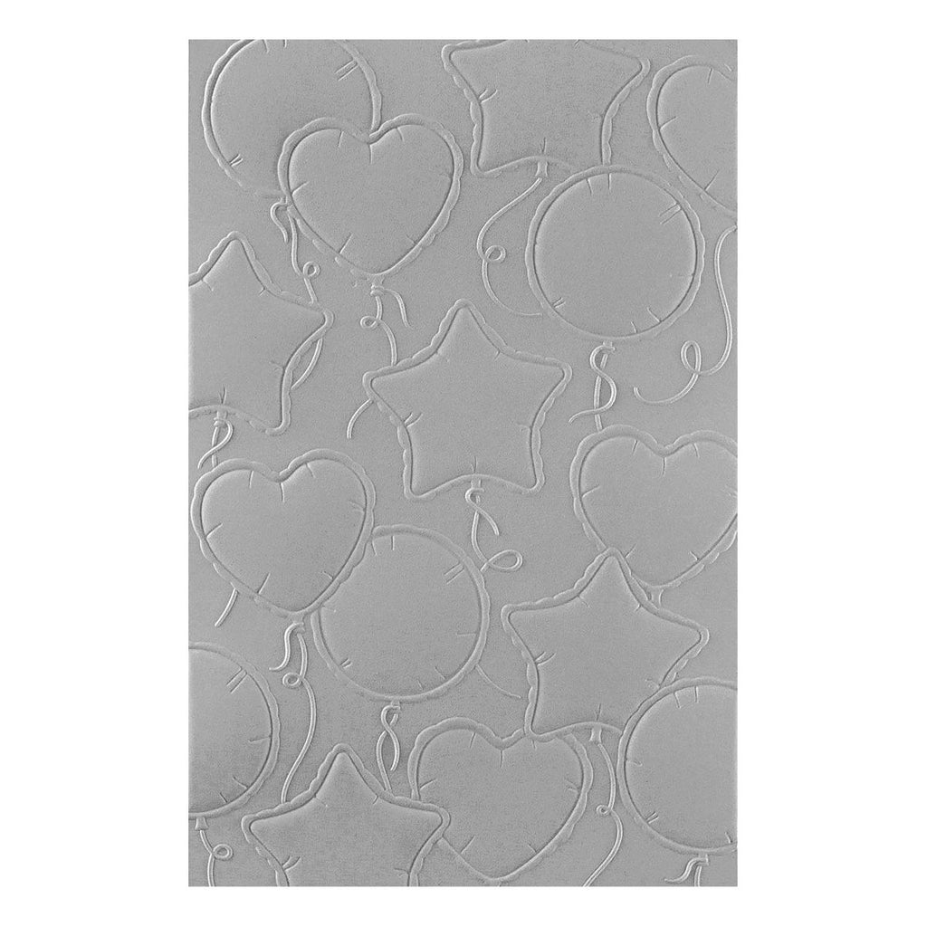 Spellbinders Party Balloons 3D Embossing Folder and Stencil Set bd-0883 folder