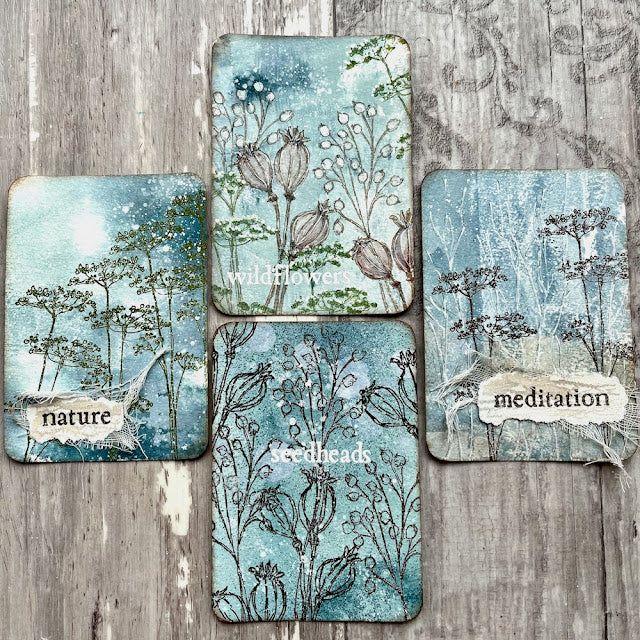 Paper Artsy Alison Bomber Umbellifer Edition Cling Stamps eab38 nature