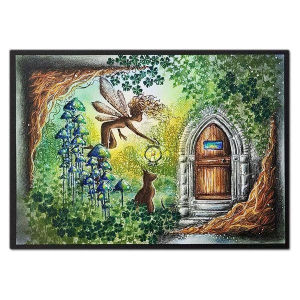 Lavinia Stamps Moss Cap Cluster Clear Stamp lav883 fairy door