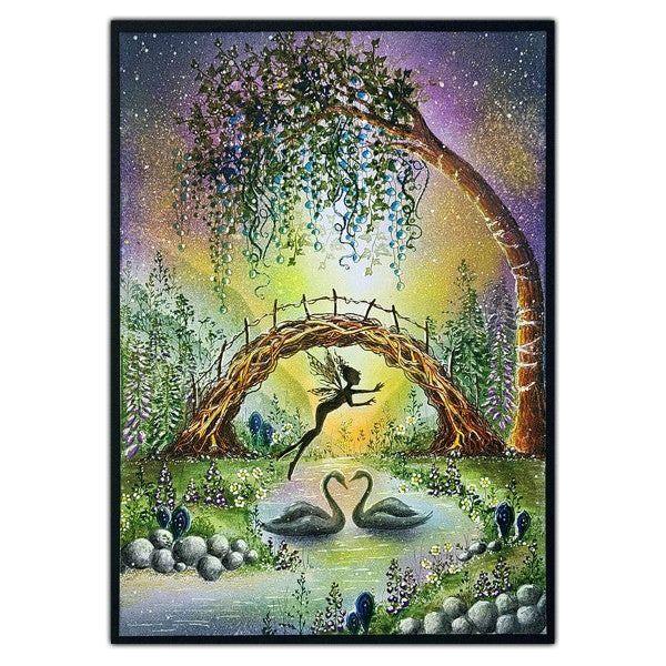 Lavinia Stamps Swans Clear Stamps lav867 fairy bridge