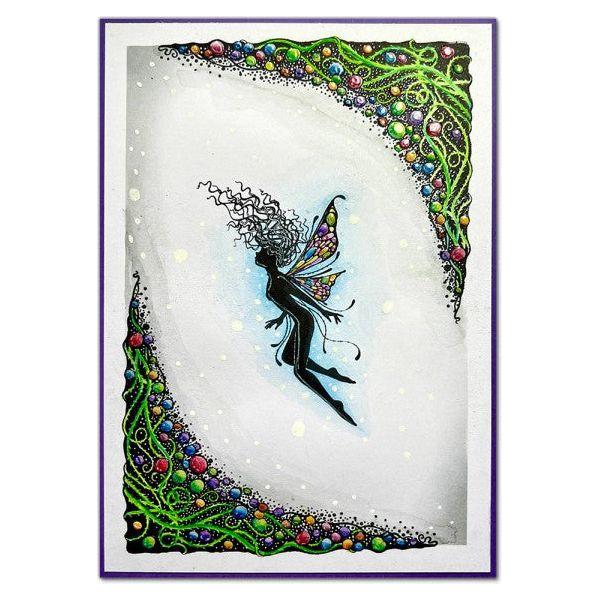 Lavinia Stamps Tangled River Root Corner Clear Stamp lav886 pretty fairy