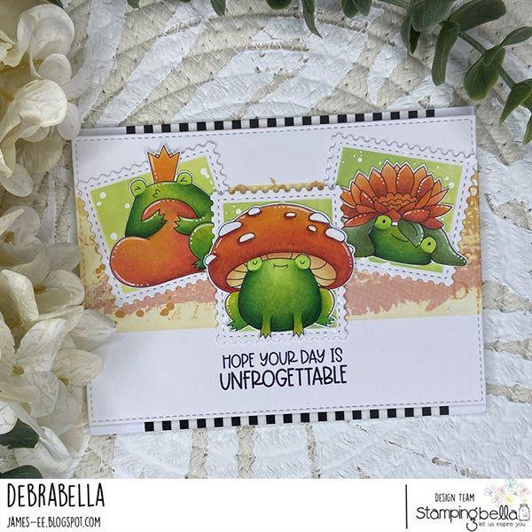 Stamping Bella Frog Trio Set Cling Stamps eb1276 hope your day