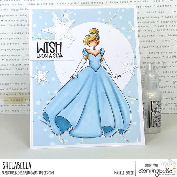 Stamping Bella Uptown Girl Cinderella Cling Stamp eb1281 wish upon a star