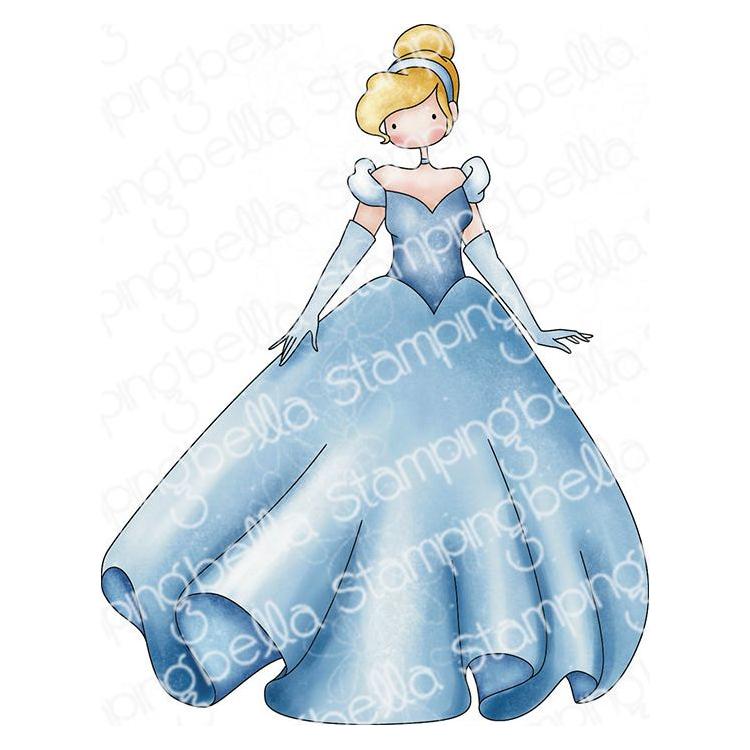 Stamping Bella Uptown Girl Cinderella Cling Stamp eb1281