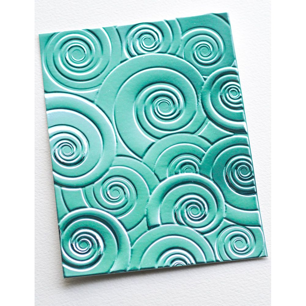 Memory Box Spiral Delight 3D Embossing Folder