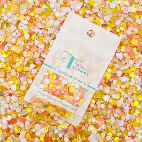 Trinity Stamps Candy Corn Confetti Embellishment Mix emb-0002 Detailed Package View