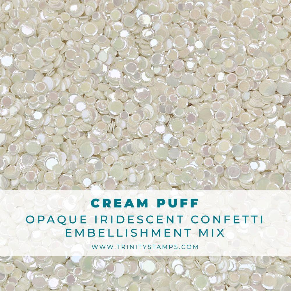 Trinity Stamps Cream Puff Opaque Shine Confetti emb-0029