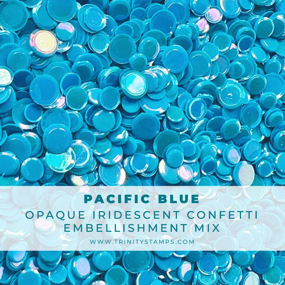 Trinity Stamps Pacific Blue Opaque Shine Confetti emb-0040