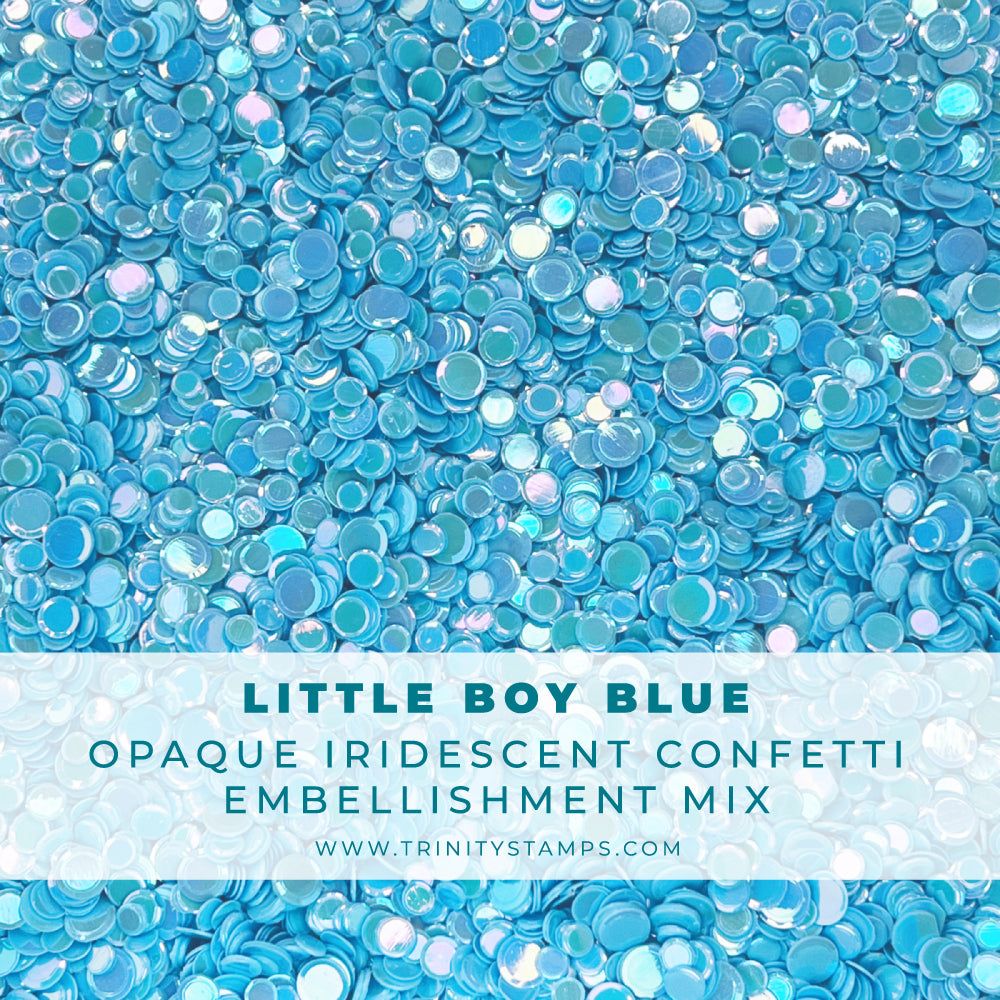 Trinity Stamps Little Boy Blue Opaque Shine Confetti emb-0041