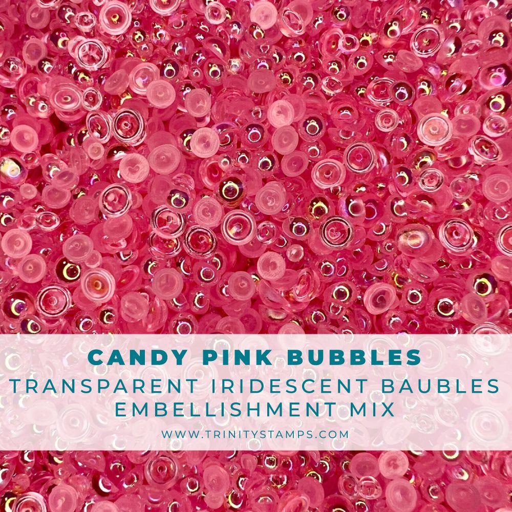 Trinity Stamps Candy Pink Bubbles Embellishment Mix emb-0062