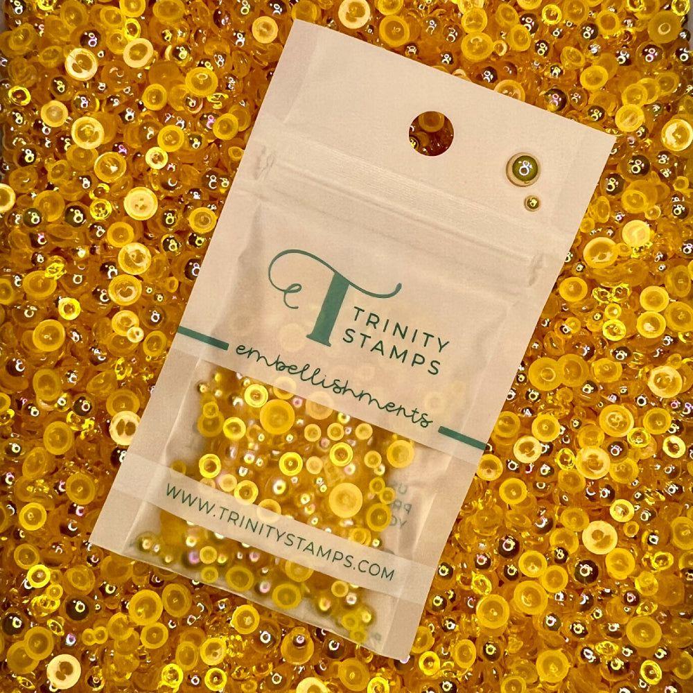 Trinity Stamps Honey Bubbles Embellishment Mix emb-0064 in zip top bag