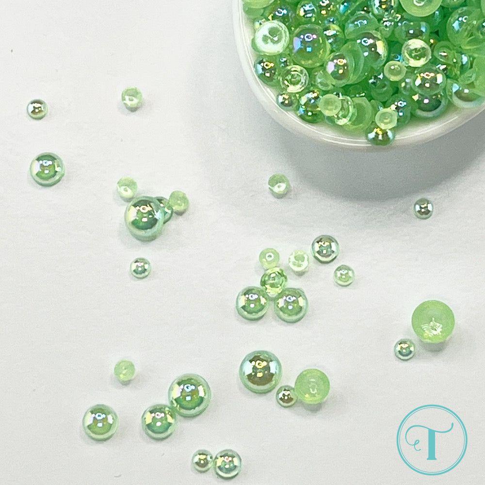 Trinity Stamps Sour Apple Bubbles Embellishment Mix emb-0066 close up