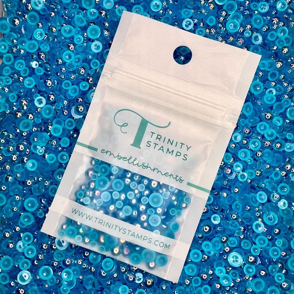 Trinity Stamps Razzleberry Bubbles Embellishment Mix emb-0067 in zip top bag