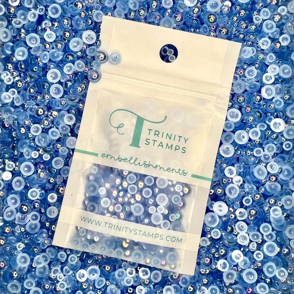 Trinity Stamps Freshwater Fish Bubbles Embellishment Mix emb-0068 in zip top bag