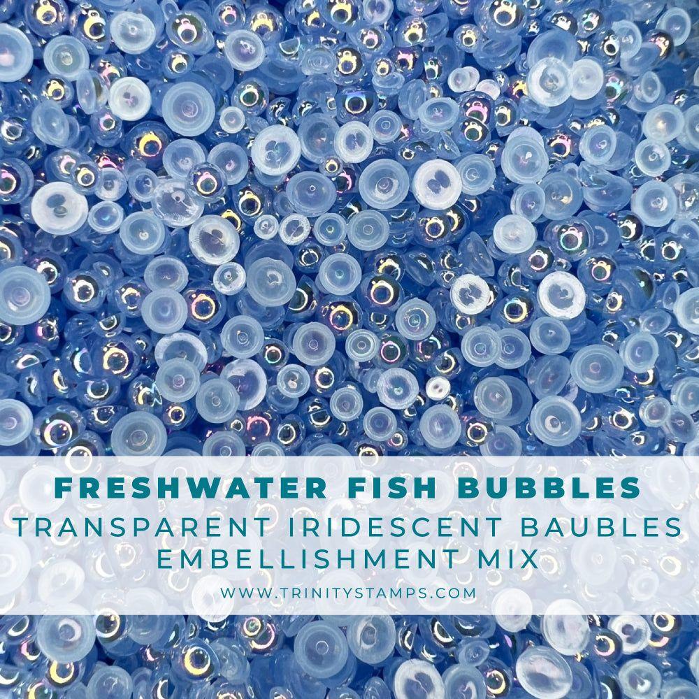 Trinity Stamps Freshwater Fish Bubbles Embellishment Mix emb-0068