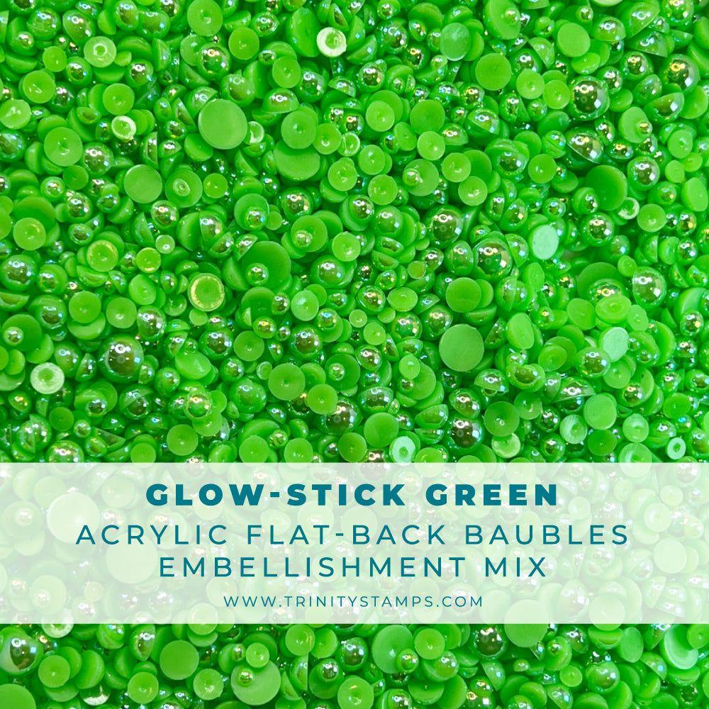 Trinity Stamps Glow-Stick Green Baubles Embellishment Mix emb-0089