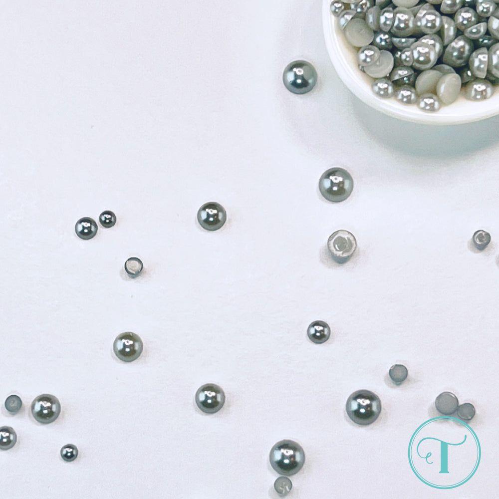 Trinity Stamps Oyster Gray Baubles Embellishment Mix emb-0095 close up