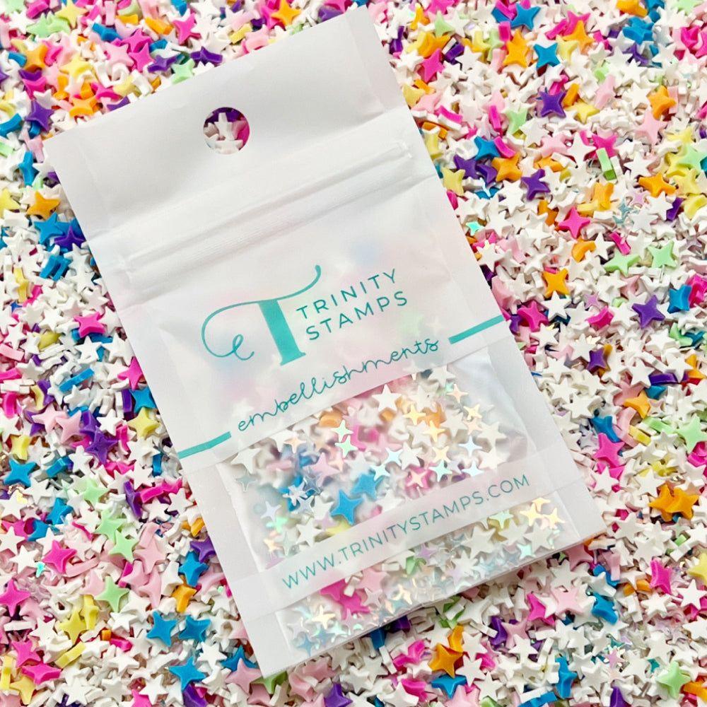 Trinity Stamps Chibi Sparkle Clay Embellishment Mix emb-0101 zip top bag