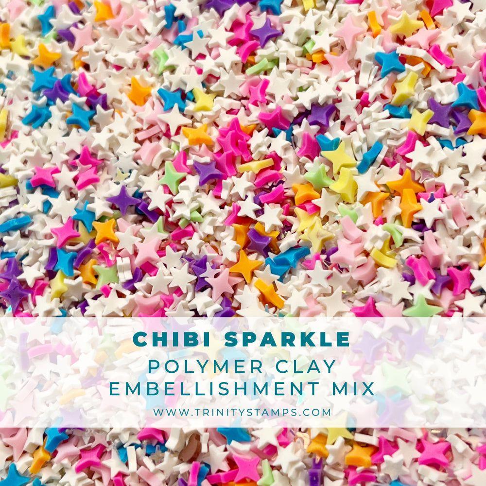 Trinity Stamps Chibi Sparkle Clay Embellishment Mix emb-0101