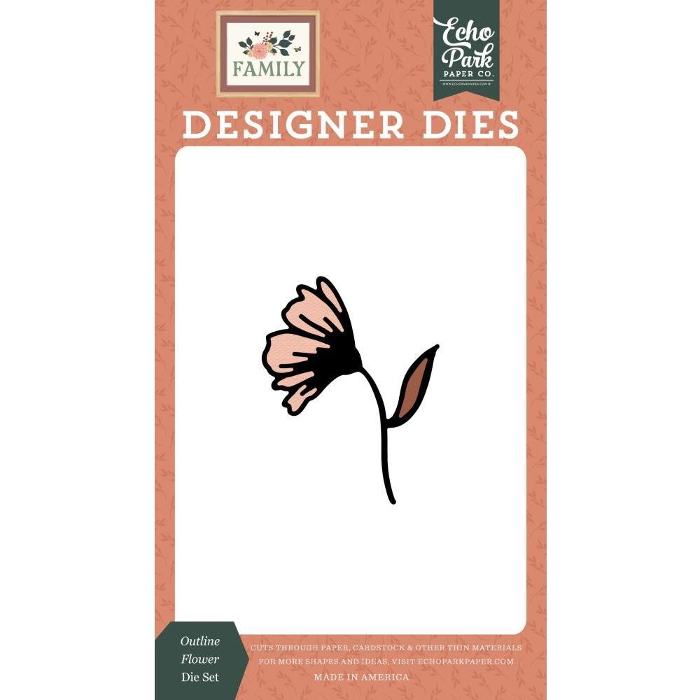 Echo Park Outline Flower Dies fam403041