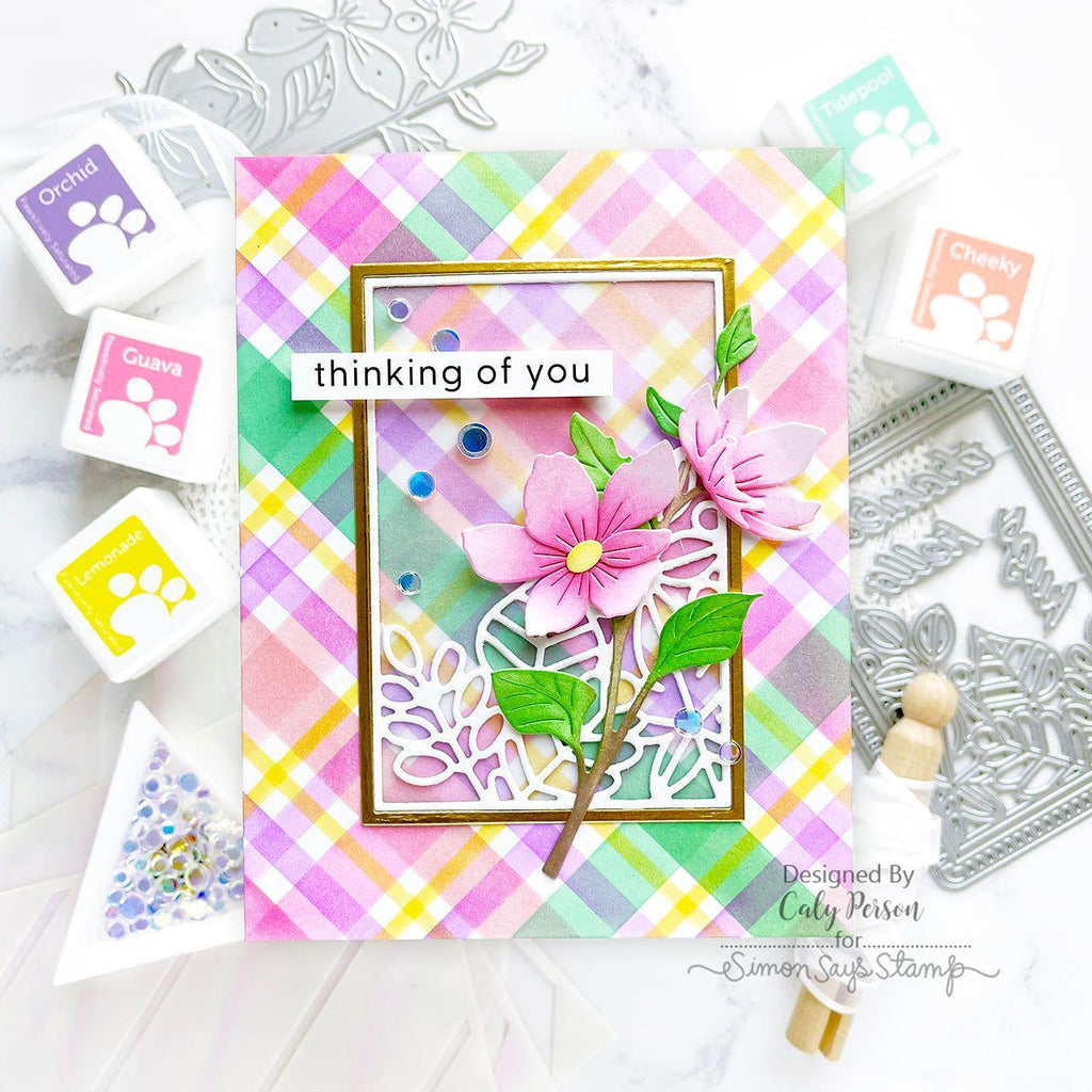 Simon Says Stamp Elegant Blossom Branch Wafer Dies s937 Stamptember Thinking of You Card | color-code:ALT02
