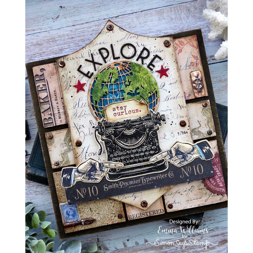 Tim Holtz Flip Top Distress Paint Black Soot Ranger TDF52937 Explore Mixed Media Project | color-code:ALT01