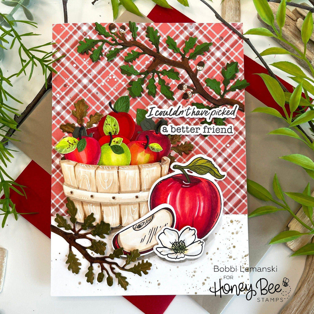 Honey Bee Lovely Layers Apple Barrel Dies hbds-llaplb I Couldn't Have Picked A Better Friend Card