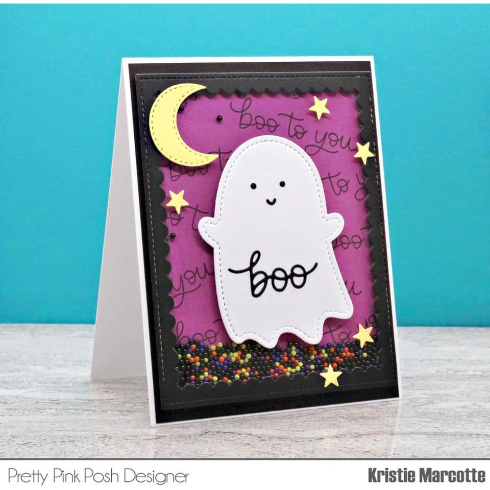 Pretty Pink Posh Ghost Shaker Dies shaker card