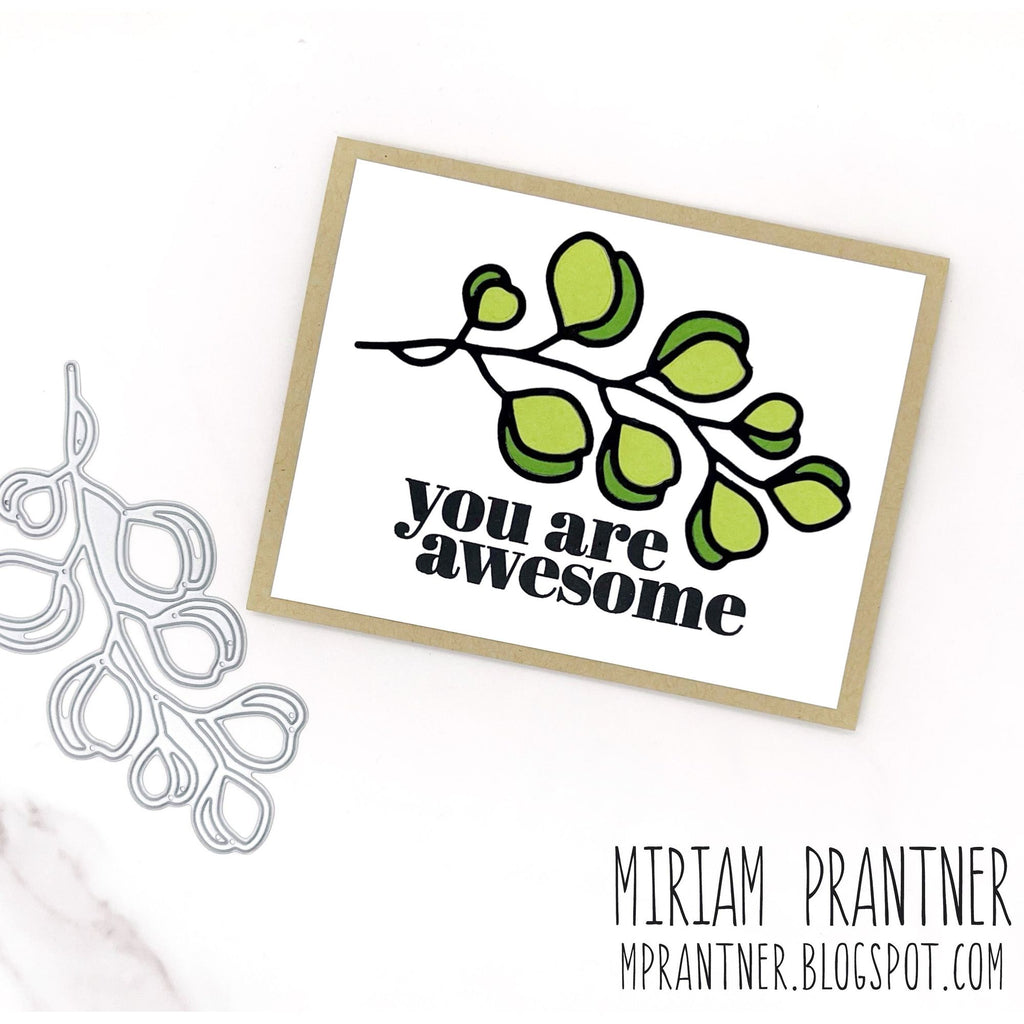 Simon Says Stamp Eucalyptus Branch Wafer Dies 1206sd DieCember Encouragement Card | color-code:ALT01