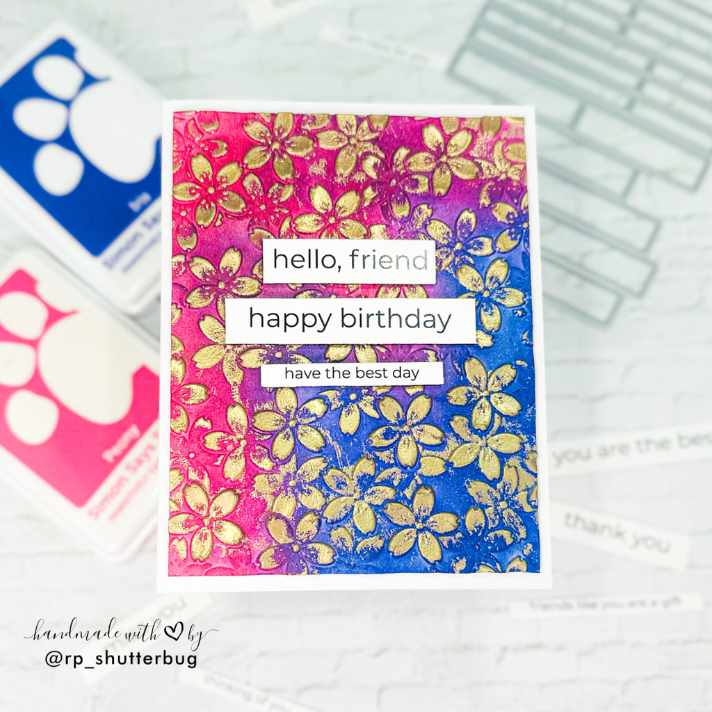 Simon Says Stamp Everyday EZ Strips 1002ez DieCember Birthday Card