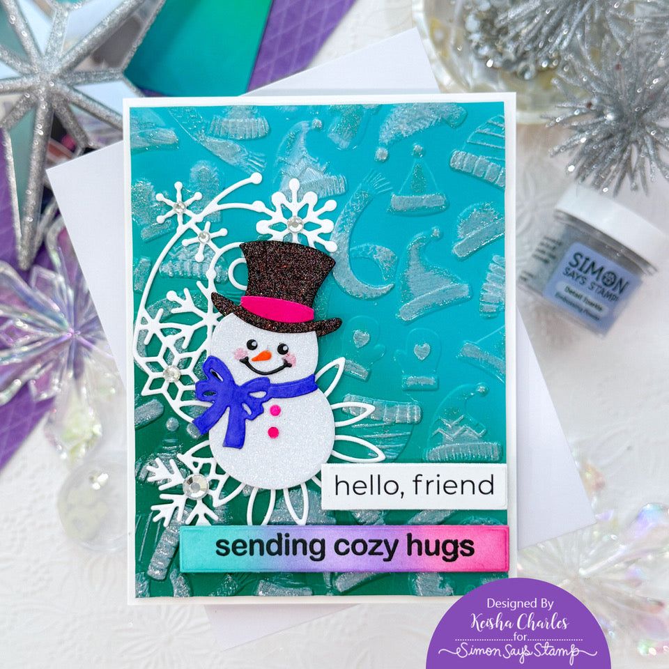 Simon Says Stamp Everyday EZ Strips 1002ez DieCember Christmas Card