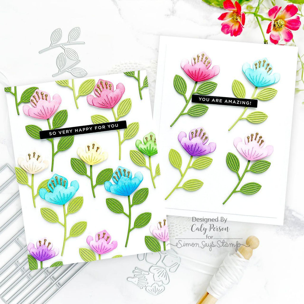 Simon Says Stamp Exotic Blooms Wafer Dies s949 To Love Congratulations Cards | color-code:ALT10