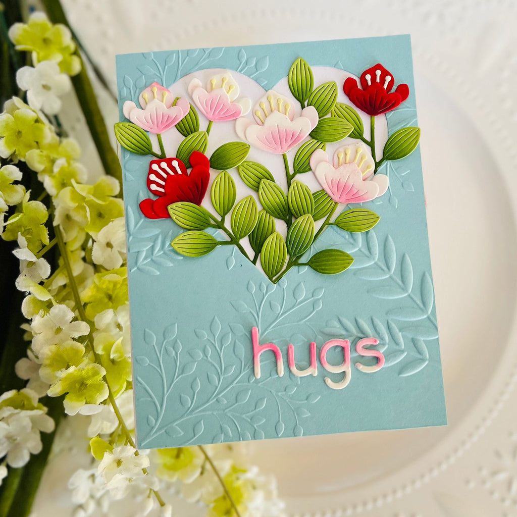 Simon Says Stamp Exotic Blooms Wafer Dies s949 To Love Hugs Card