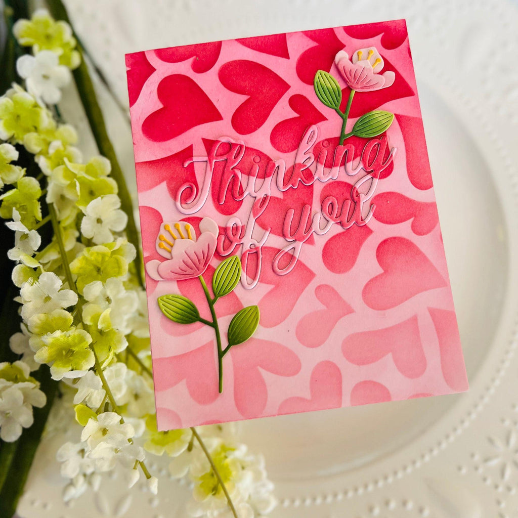 Simon Says Stamp Exotic Blooms Wafer Dies s949 To Love Thinking of You Card