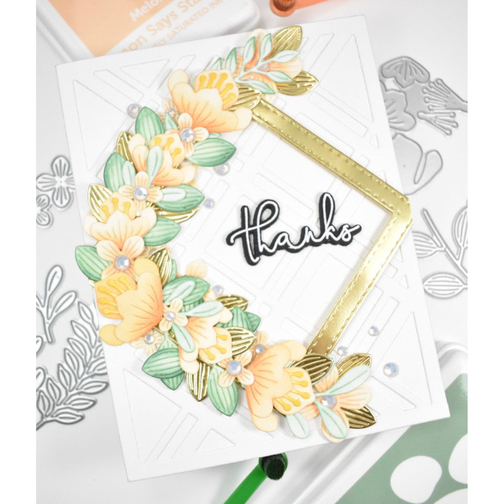 Simon Says Stamp Exotic Blooms Wafer Dies s949 To Love Thanks Card | color-code:ALT06