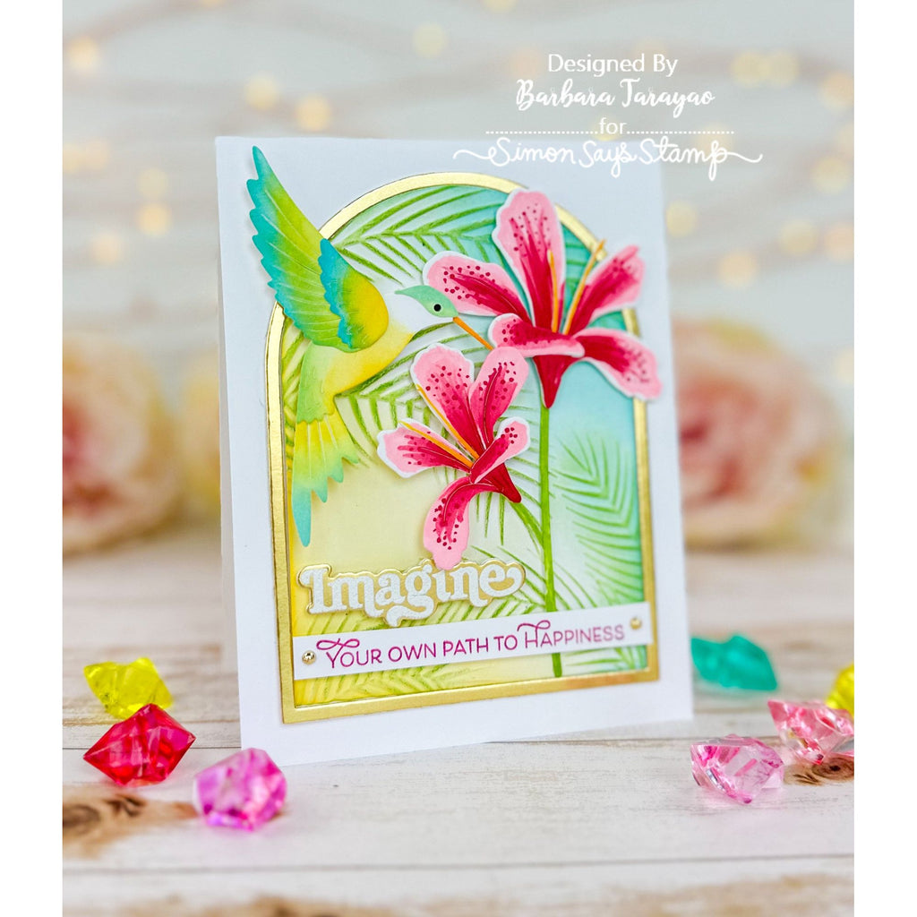 Simon Says Stamp Exquisite Hummingbird Wafer Dies s941 Sunny Vibes Imagine Card | color-code:ALT02