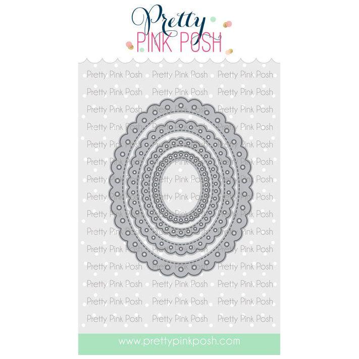 Pretty Pink Posh Eyelet Ovals Dies