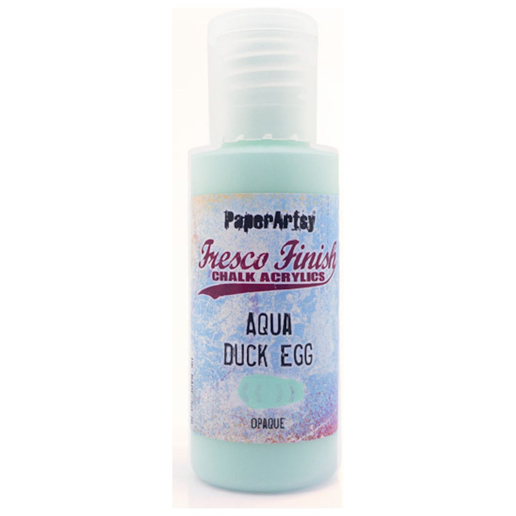 Paper Artsy Fresco Finish Aqua Duck Egg Chalk Acrylic Paint ff199