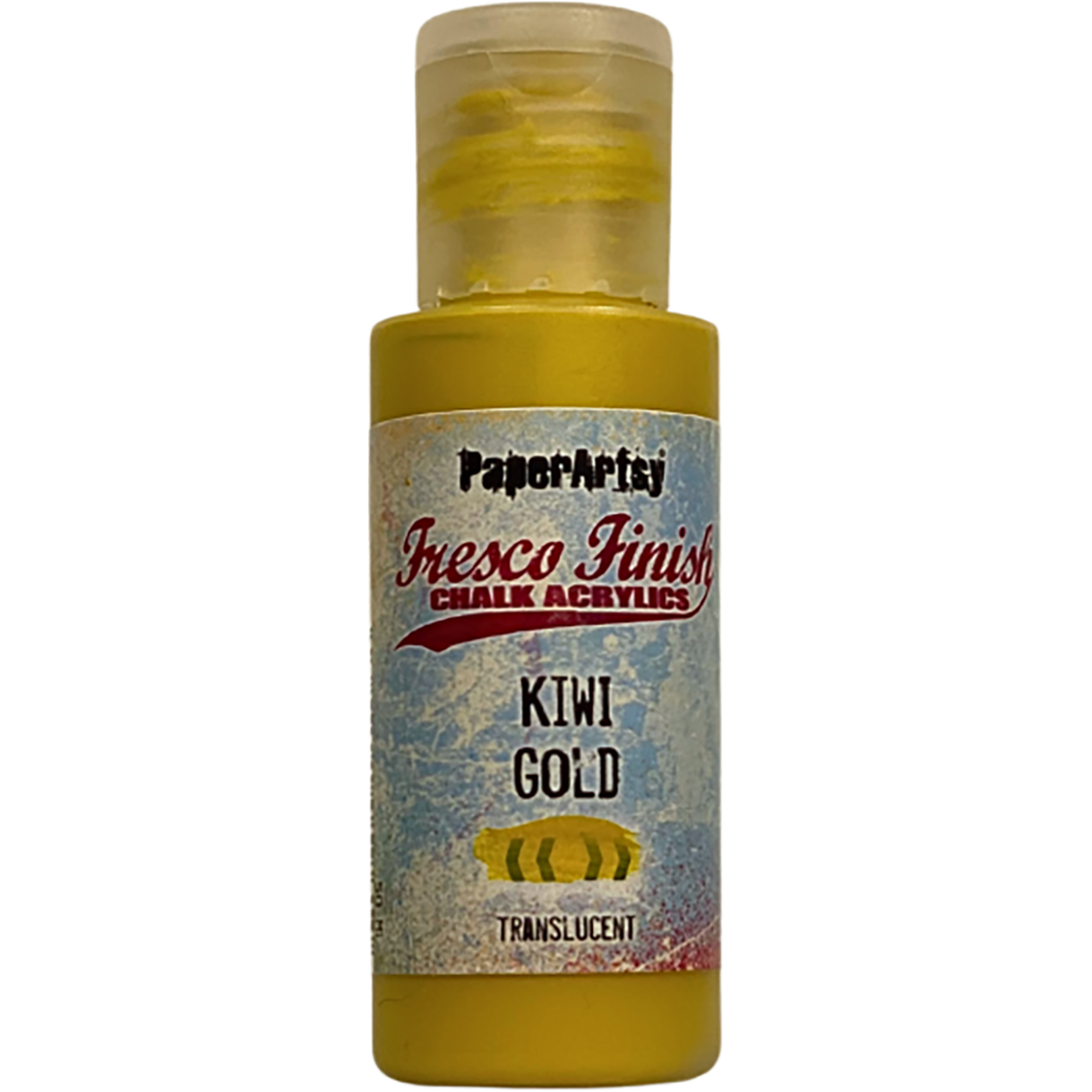 Paper Artsy Fresco Finish Kiwi Gold Chalk Acrylic Paint ff230 bottle