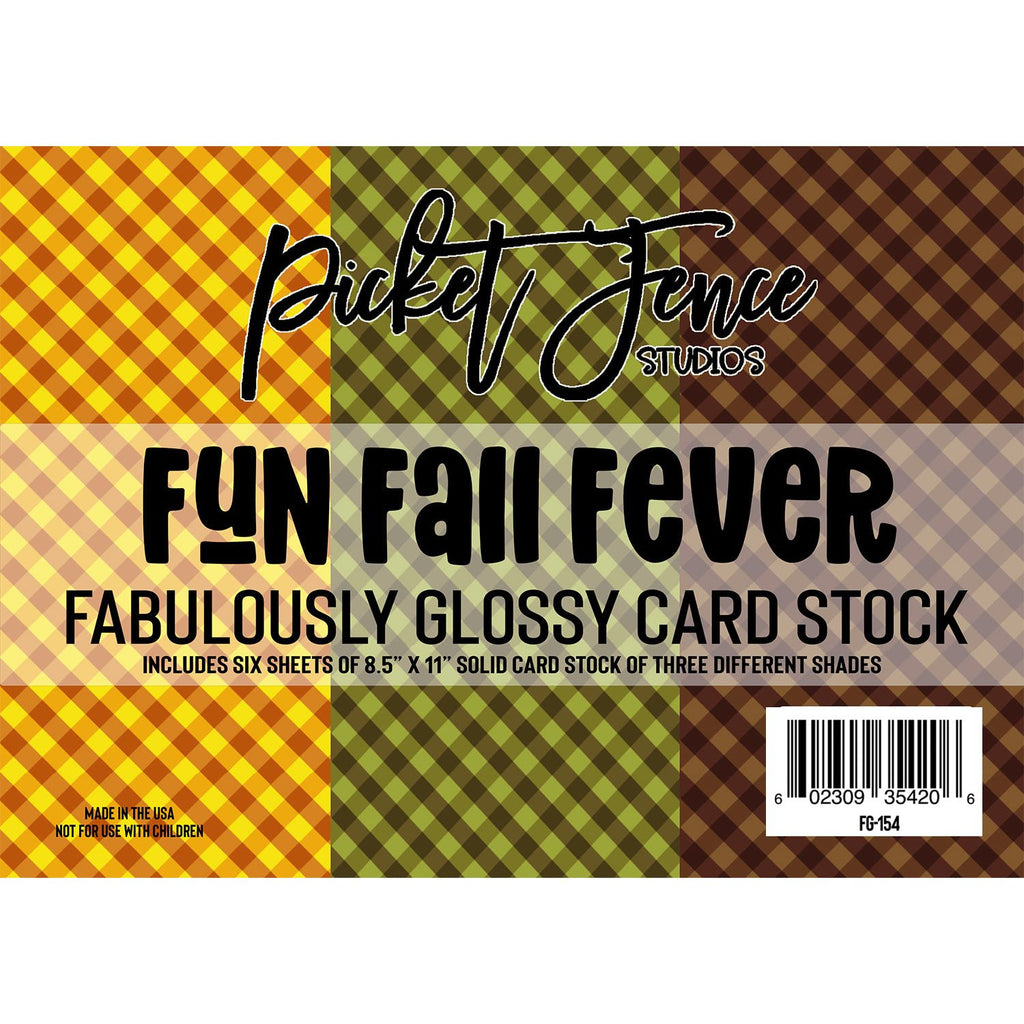 Picket Fence Studios Glossy Card Stock Fun Fall Fever fg-154