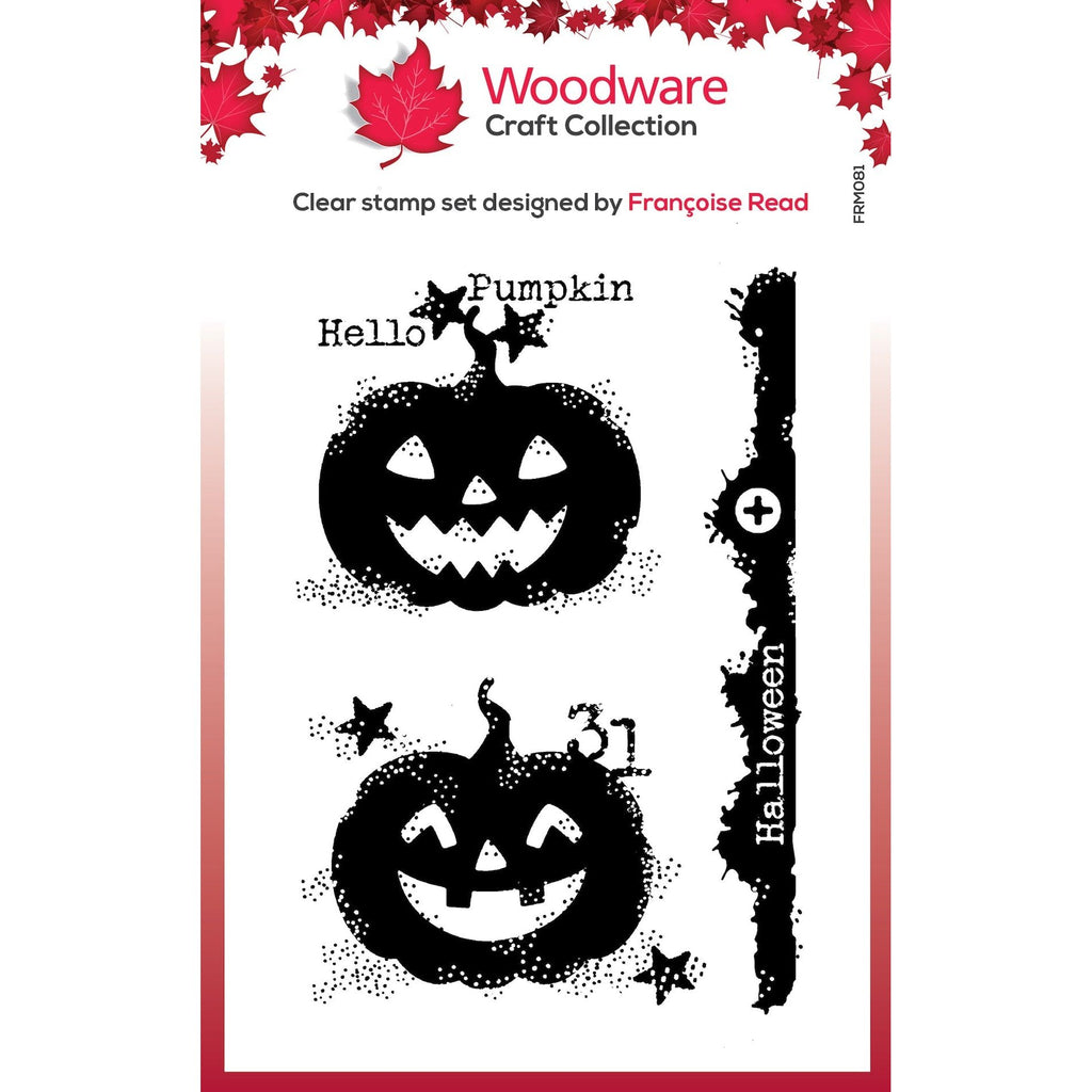 Woodware Craft Collection Carved Pumpkins Clear Stamps frm081