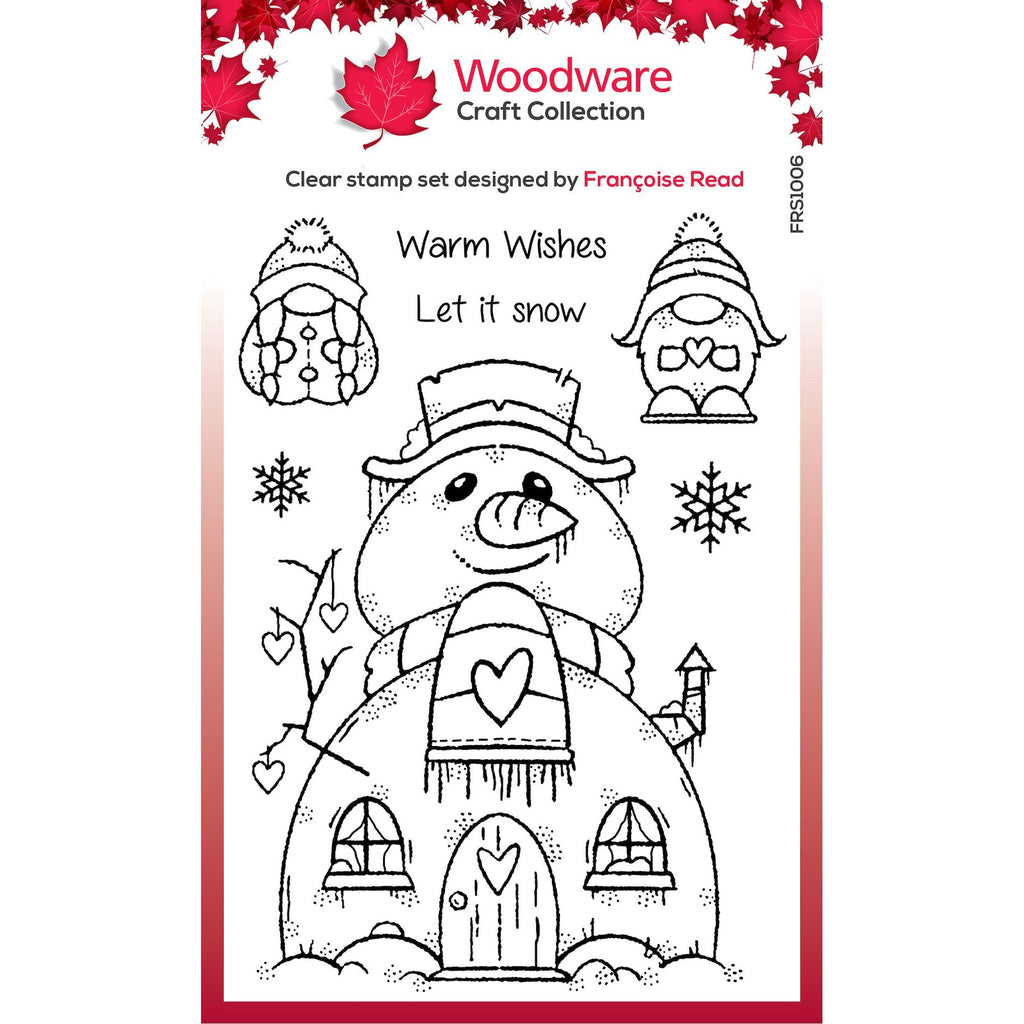 Woodware Craft Collection Snow Gnomes Clear Stamps frs1006